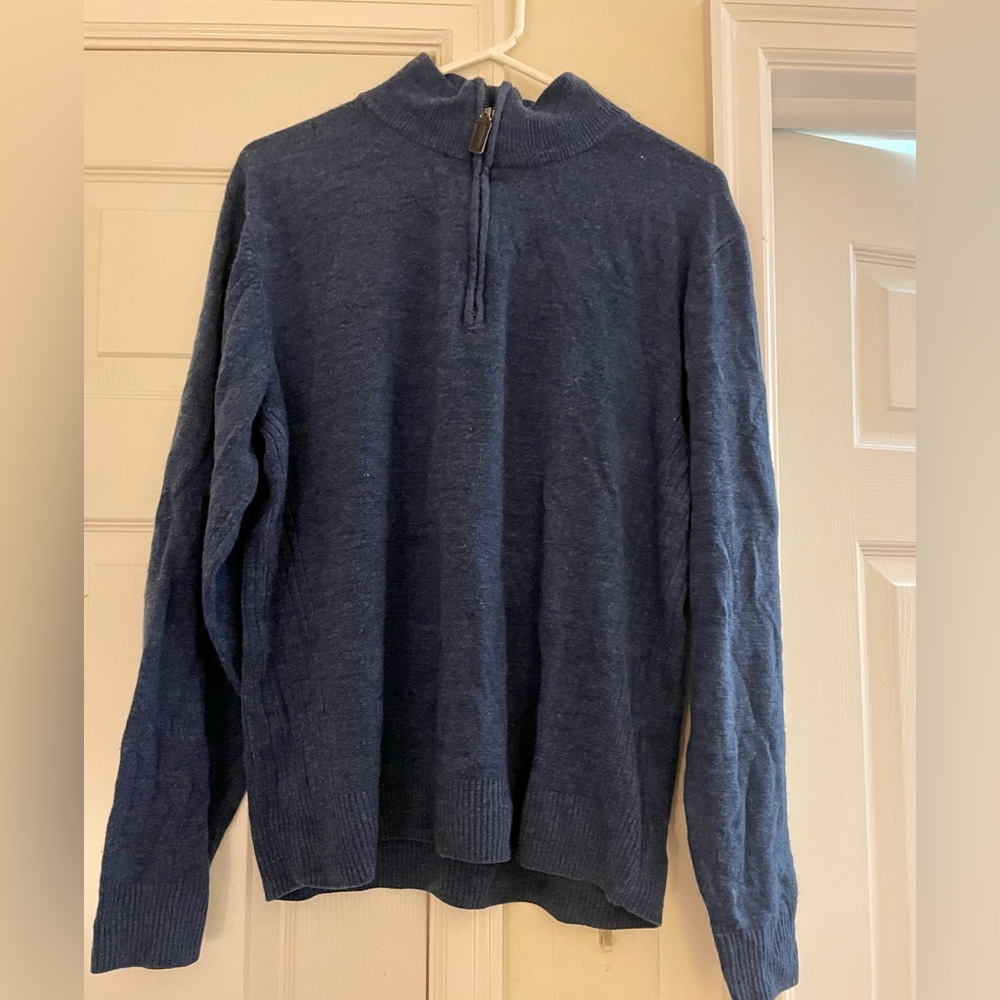Oscar de la Renta Quarter Zip Sweater. Sz XL